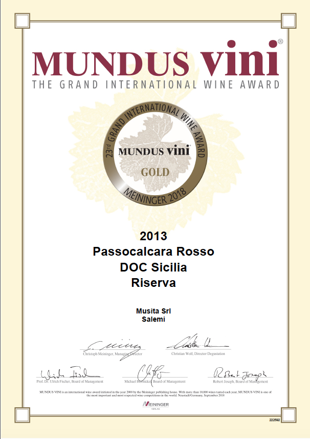 Mondus Vini Passocalcara Rosso2013